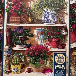 SALE!! 500 piece puzzle flower cupboard complete.    2